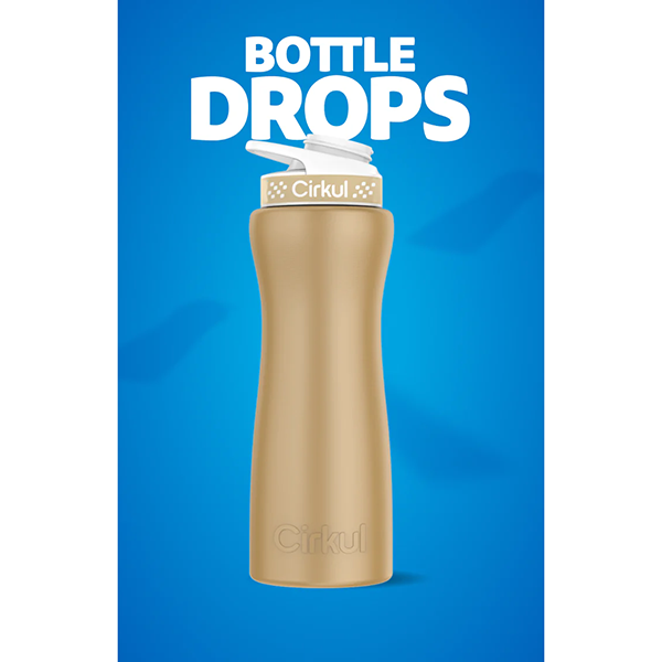 Limited Edition: 22oz. Gold Stainless Steel Bottle & Lid - Image 2