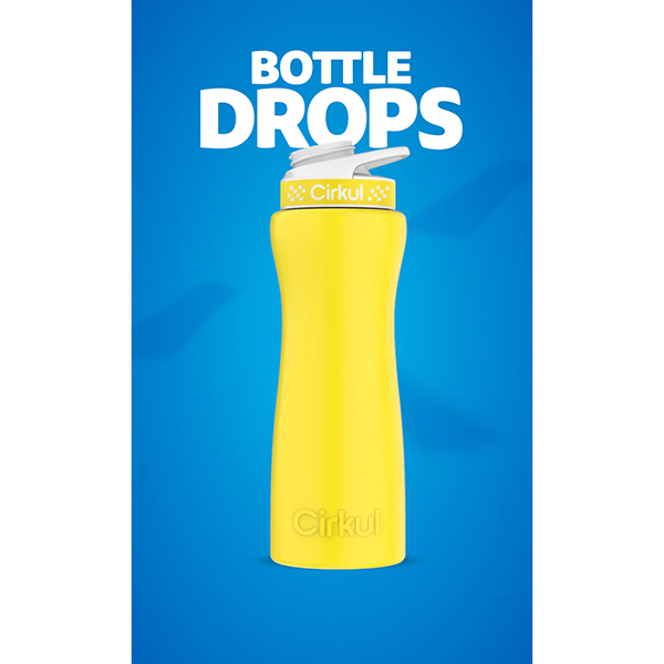 Limited Edition: 22oz. Matte Yellow Stainless Steel Bottle & Lid - Image 2