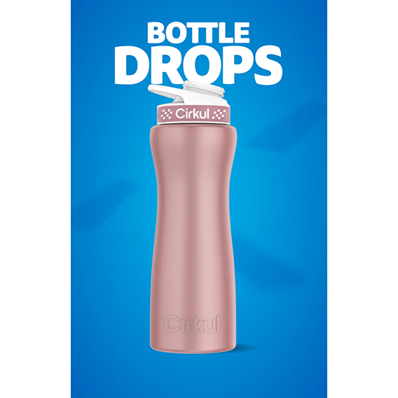 Limited Edition: 22oz. Rose Gold Stainless Steel Bottle & Lid - Image 2